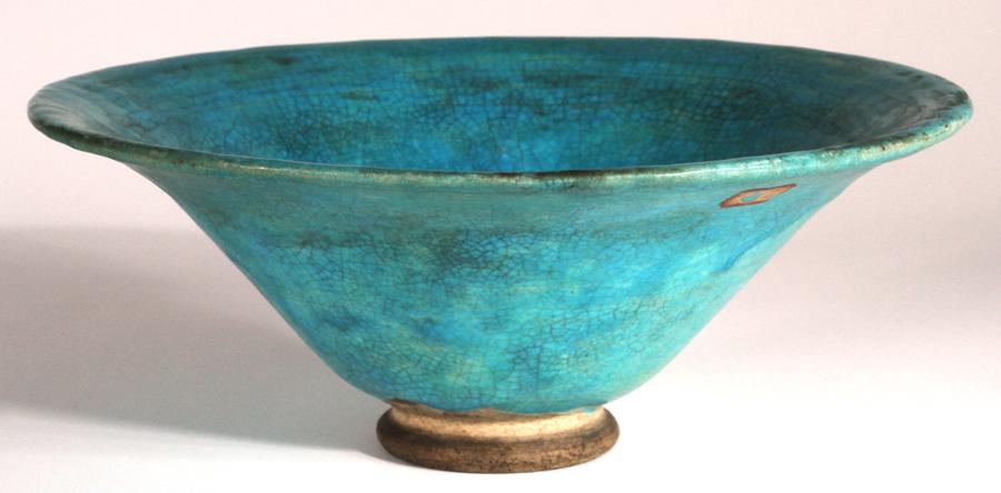 JEAN DURANT, HAND THROWN CERAMIC BOWL 1910 H 4" DIA (1 of 3)