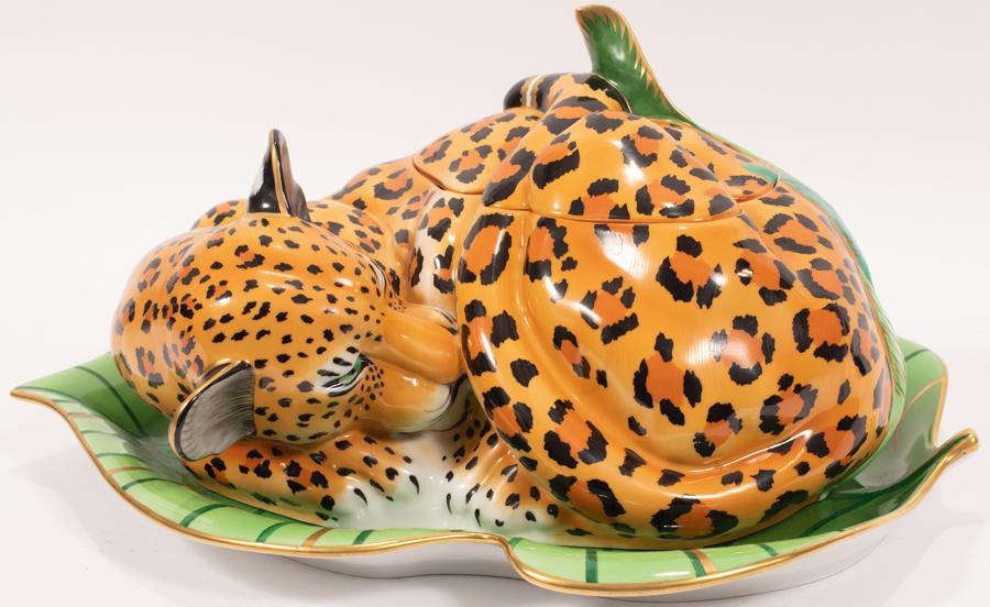 LYNN CHASE DESIGNS 'JAGUAR JUNGLE' PORCELAIN COVERED (1 of 11)