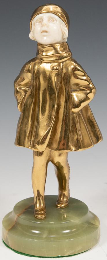 D.H. CHIPARUS (ROMANIA/FRANCE, 1887-47), BRONZE & (1 of 5)