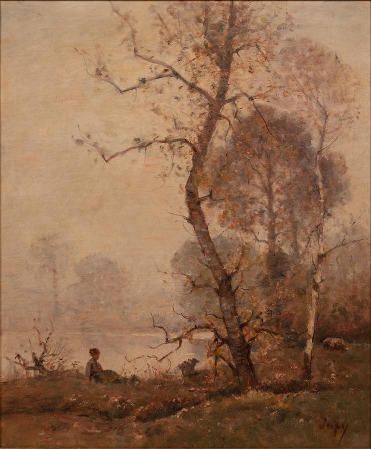 LOUIS AIME JAPY (SWISS, 1840–1916) OIL ON CANVAS, H (1 of 5)