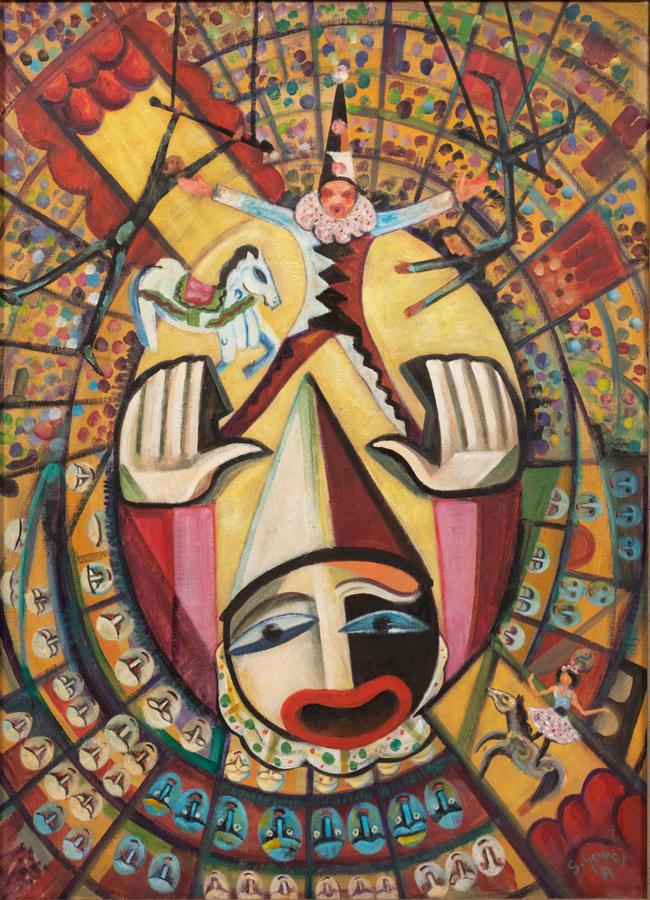 HUGO SCHEIBER (HUNGARIAN, 1873–1950) OIL ON CANVAS, H (1 of 3)