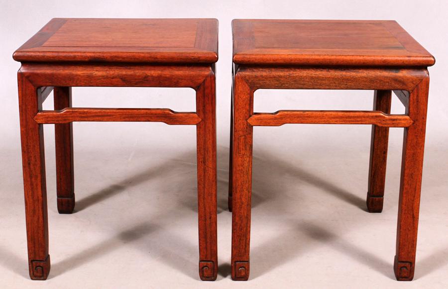 CHINESE HUANGHUALI STOOLS, EARLY QING DYNASTY, TWO H (1 of 17)