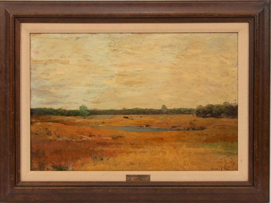 FRANK KNOX MORTON REHN (AMER, 1848-14), OIL ON BEVELED (1 of 4)