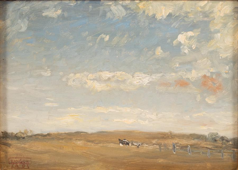 HENRY WARD RANGER AMERICAN (1858-1916) OIL ON BOARD (1 of 4)