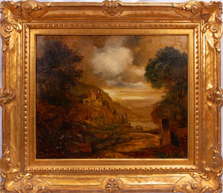 V.  BINDNI, GERMANY, OIL ON CANVAS,  C. 1900, H 17" W (1 of 3)