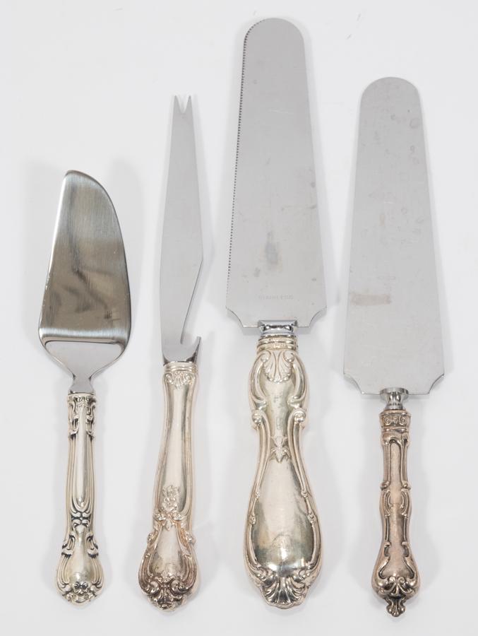 STERLING SILVER SERVING PIECES LOT OF FOUR (1 of 15)