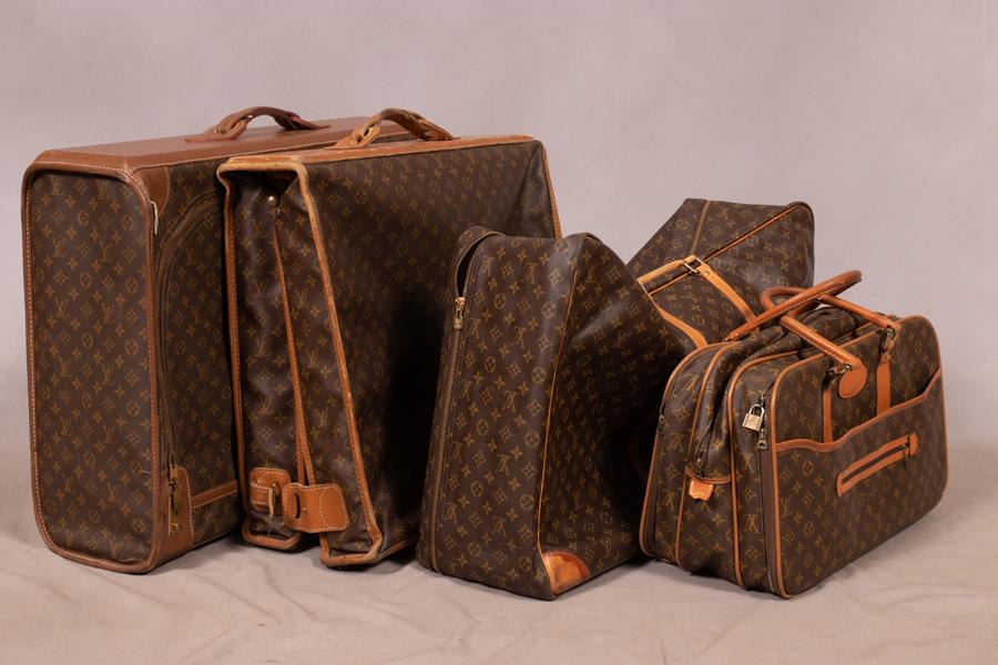 LOUIS VUITTON LUGGAGE CASES, 4 PCS, H 11"-21", L (1 of 18)