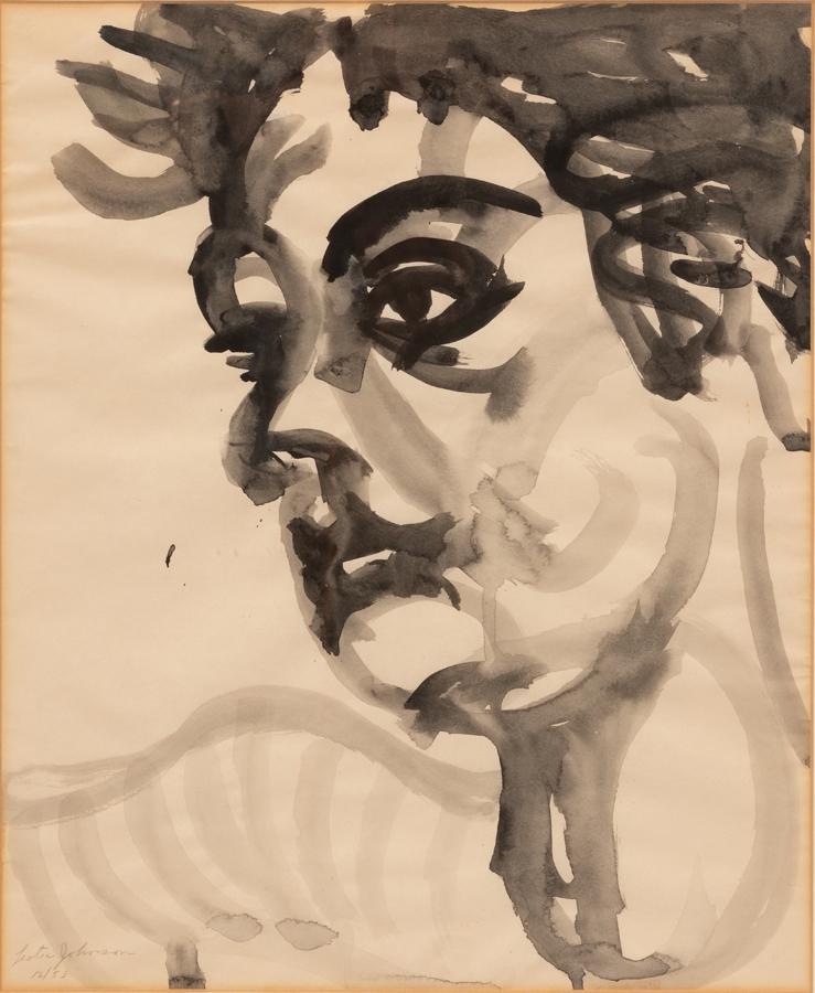 LESTER JOHNSON (AMERICAN, 1919–2010) INK ON PAPER, 1953 (1 of 5)