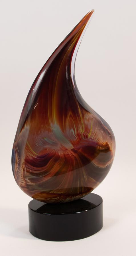 DINO ROSIN (ITALY, B. 1948), ART GLASS SCULPTURE, H (1 of 3)