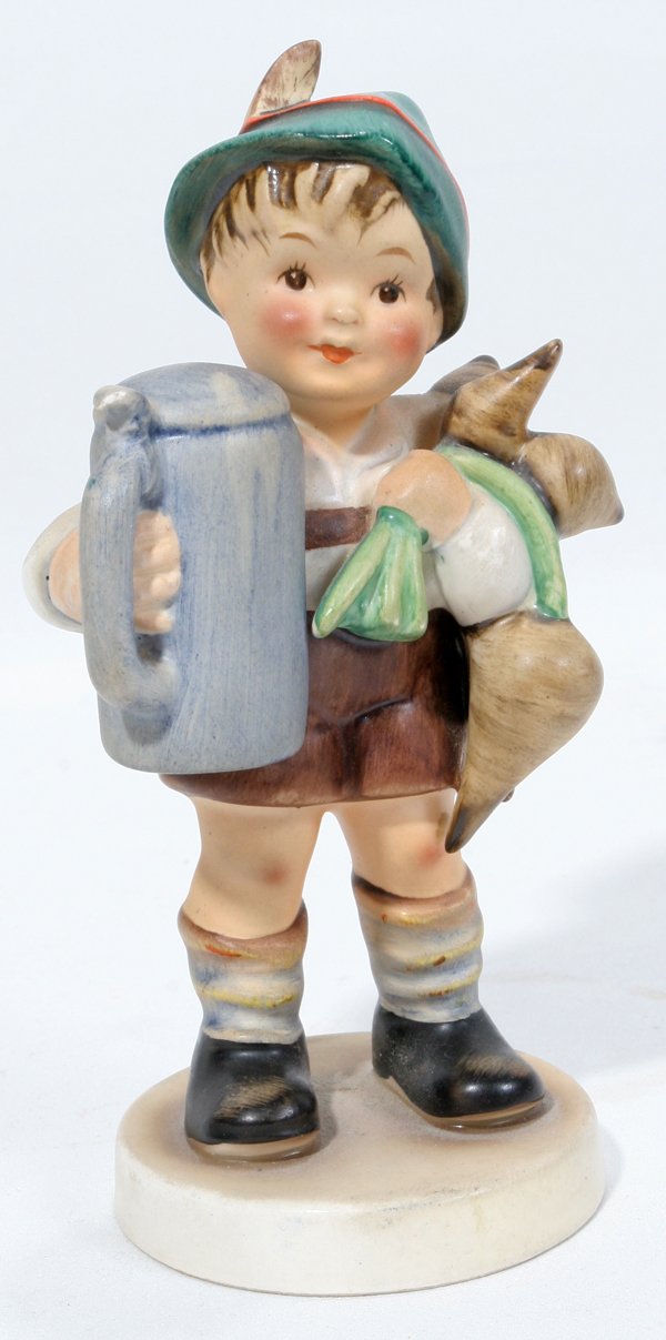 GERMANY FULL BEE PORCELAIN BOY "FATHERS JOY": GERMANY FULL BEE PORCELAIN BOY "FATHERS JOY", H 6", W 3":