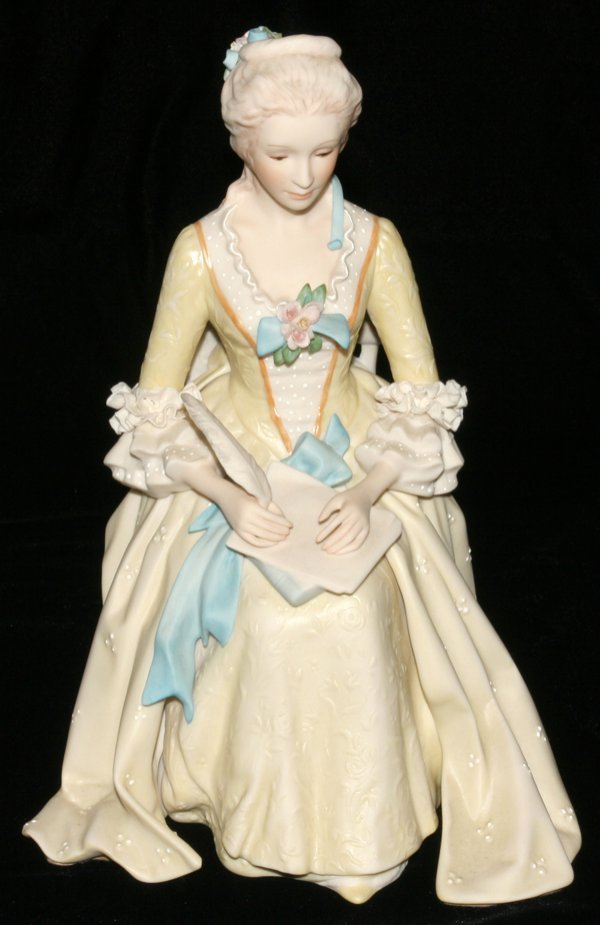 CYBIS BISQUE FIGURE, 'ABIGAIL ADAMS', #299: CYBIS BISQUE FIGURE, 'ABIGAIL ADAMS', #299, H 10 1/2":Limited edition number 299.