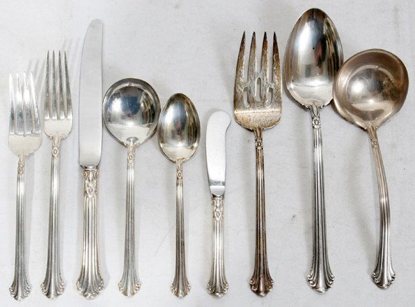 Sterling Silver Flatware Towle Silver Plumes Salad Fork