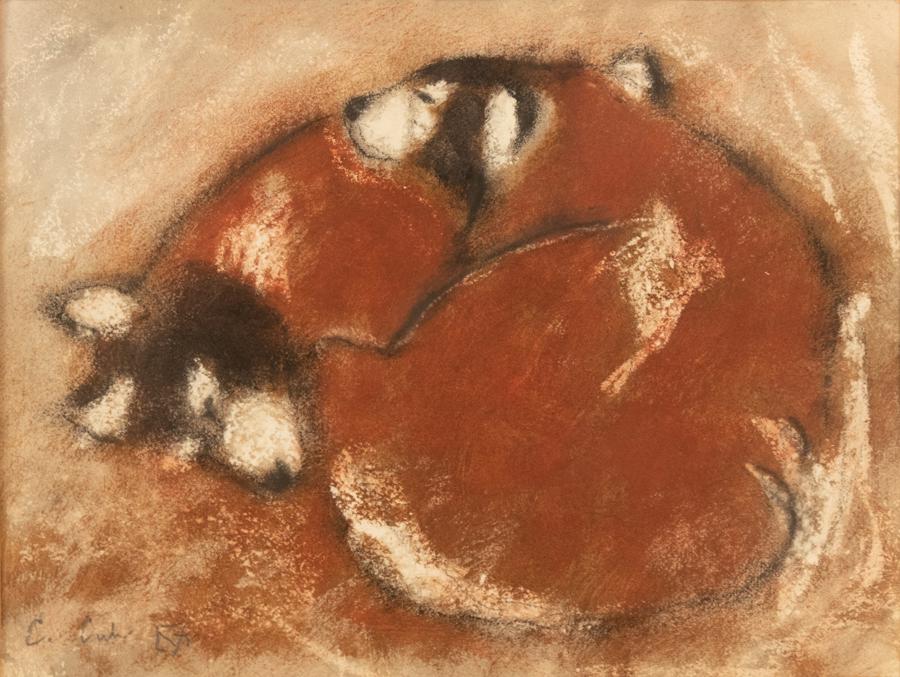 CHARLES CULVER (AMERICAN, 1908-1967) PASTEL ON PAPER, (1 of 3)