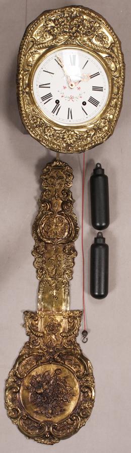 FRENCH MORBIER 'JACQUES ALMAR' WALL CLOCK, 19TH.C. H (1 of 4)