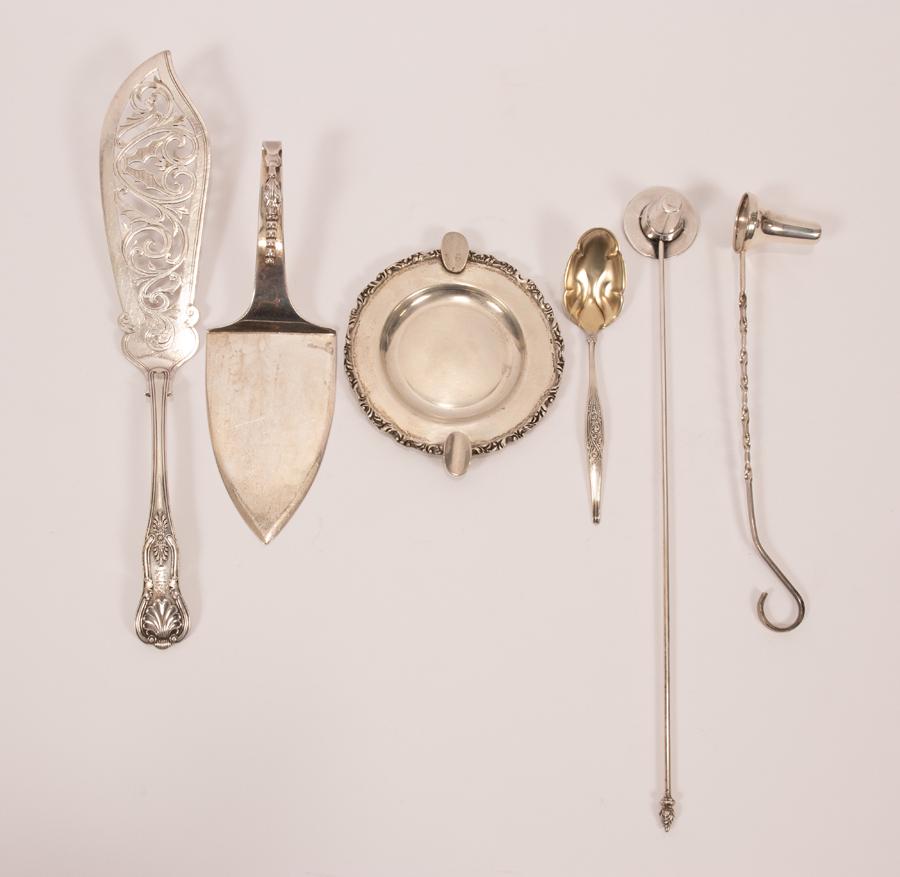 MEXICAN STERLING PASTRY SERVER & ASHTRAY, GORHAM (1 of 15)