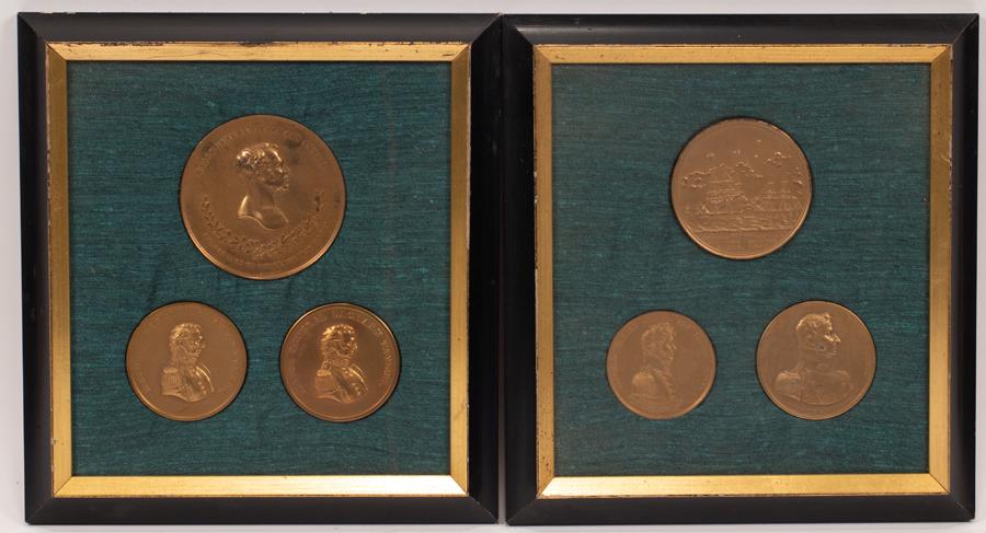 ZACHARY TAYLOR AND SMYRNA MARITIME BRONZE MEDALLIONS (1 of 6)