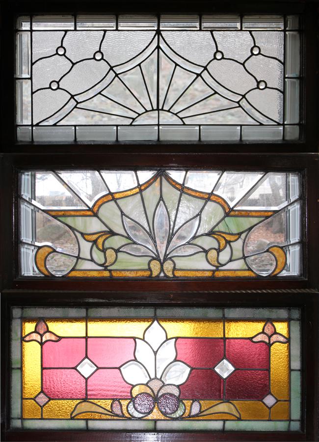 DYNAMIC LEADED AND STAINED GLASS WINDOW PANES GROUP OF (1 of 15)