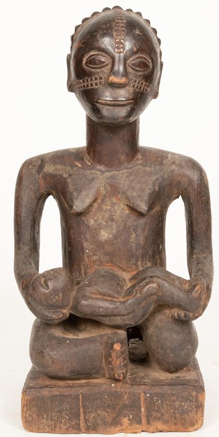 DEMOCRATIC REPUBLIC OF CONGO, AFRICAN, CARVED WOOD, (1 of 3)