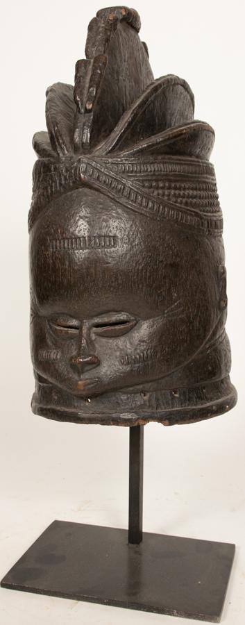 MENDE, SIERRA LEONE, AFRICAN, CARVED WOOD WITH DARK (1 of 4)