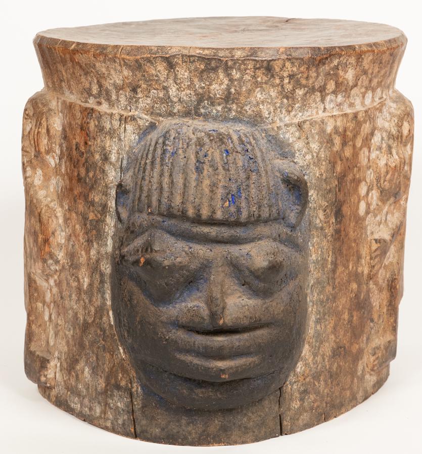 YORUBA, NIGERIA, AFRICAN, CARVED WOOD AND PIGMENT, (1 of 1)