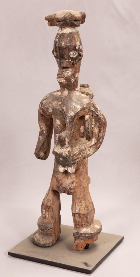 URHOBO, NIGERIA, AFRICAN PRIMITIVE POLYCHROME WOOD (1 of 6)