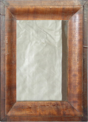 EMPIRE OGEE MAHOGANY MIRROR, H 15 1/2", L 20"