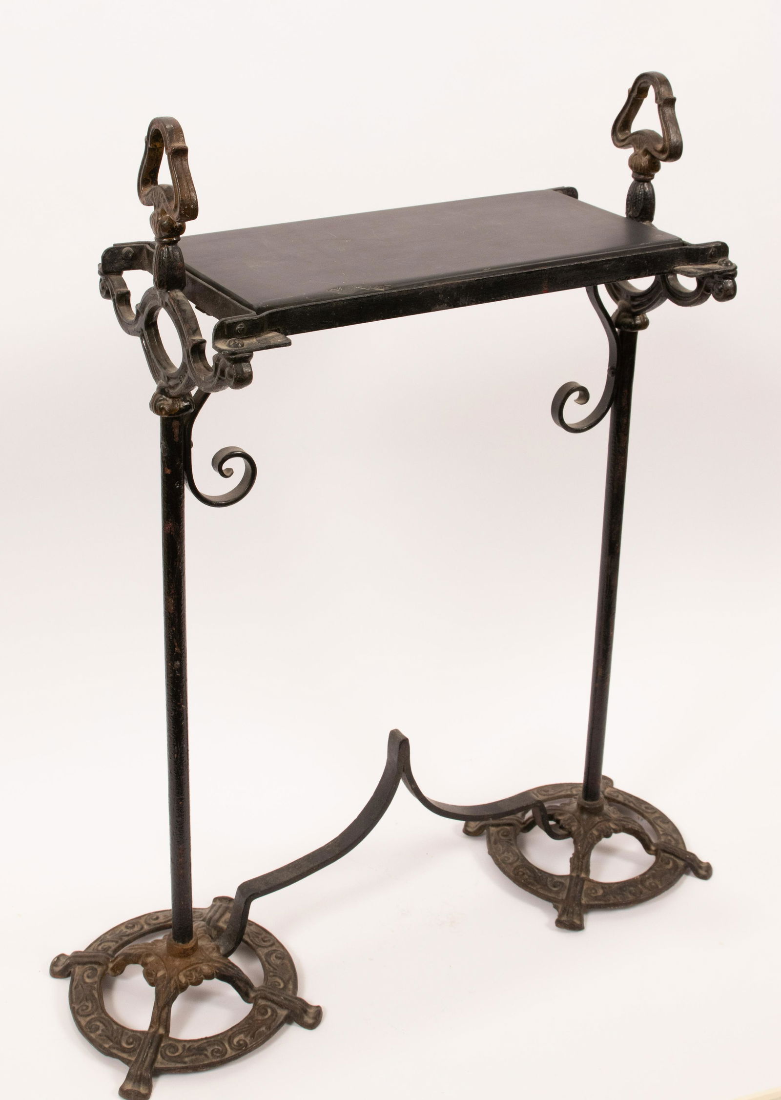 CAST IRON OCCASIONAL TABLE C 1900 H 29" W 24" (1 of 4)