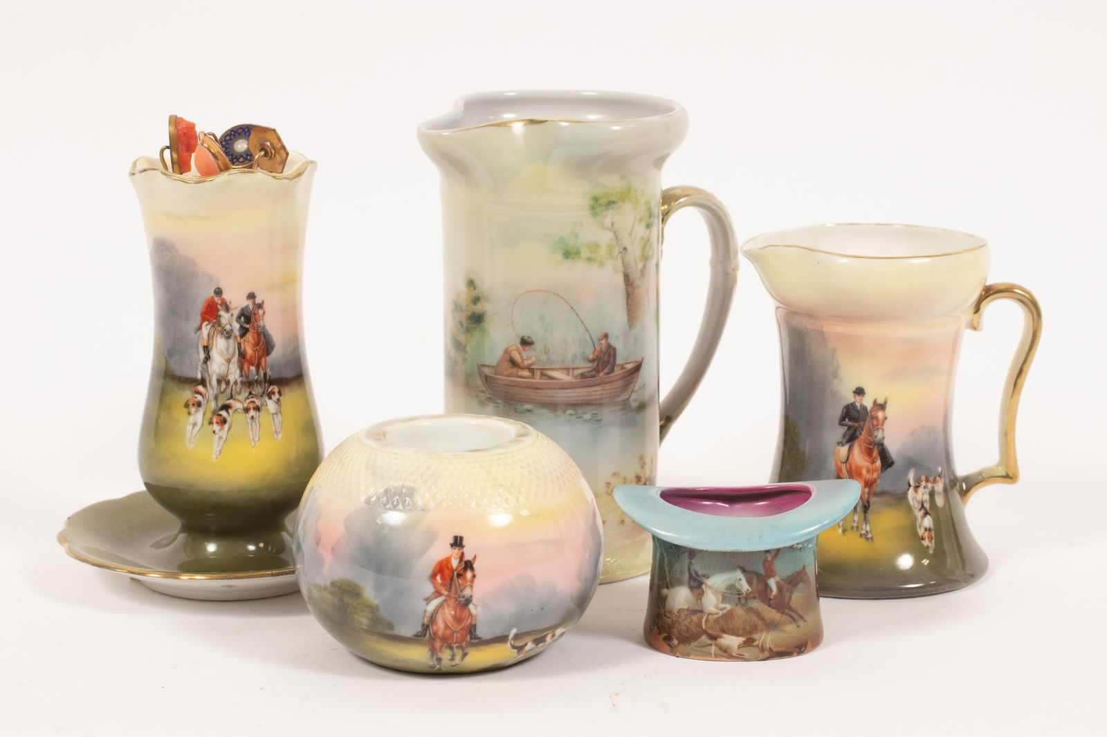 ROYAL BAYREUTH HATPIN HOLDER, PITCHER, ETC C 1907, 4 (1 of 17)