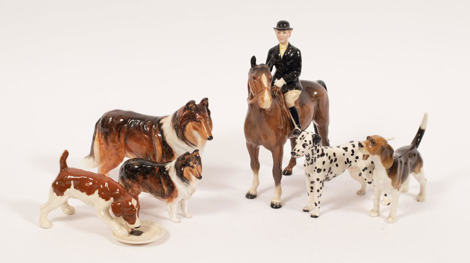 BESWICK & ROYAL DOULTON FIGURES 6 PCS H 3.5"-8.5" L 9" (1 of 14)