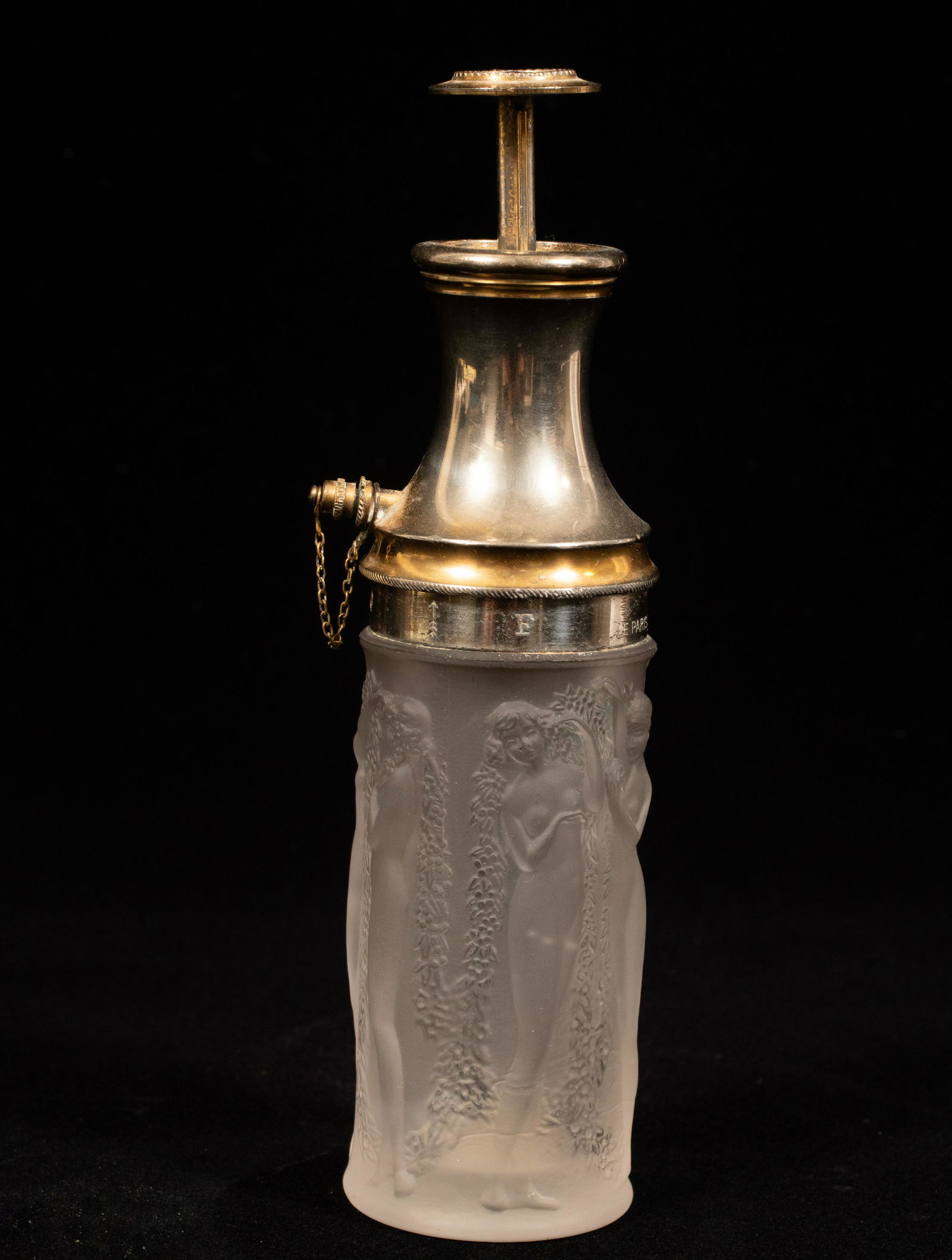 LALIQUE VINTAGE  COLOGNE BOTTLE H 7.2" (1 of 7)