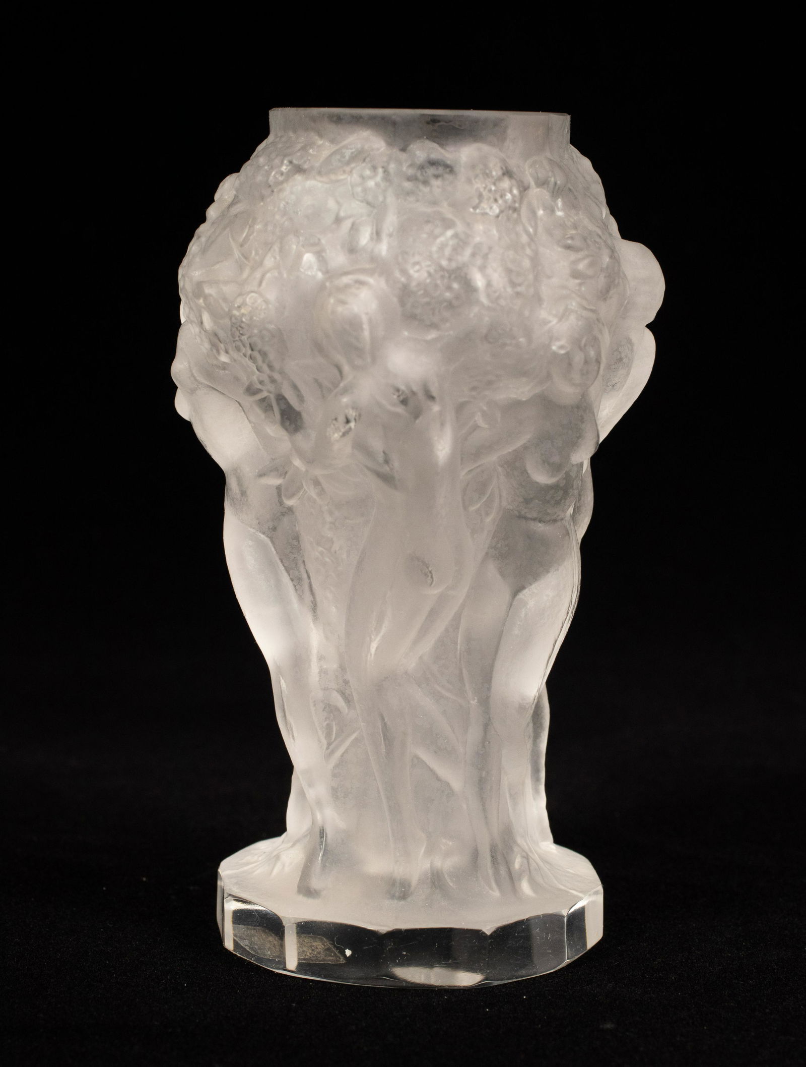 GLASS VASE C 1910 H 5.2" DIA 3" (1 of 5)