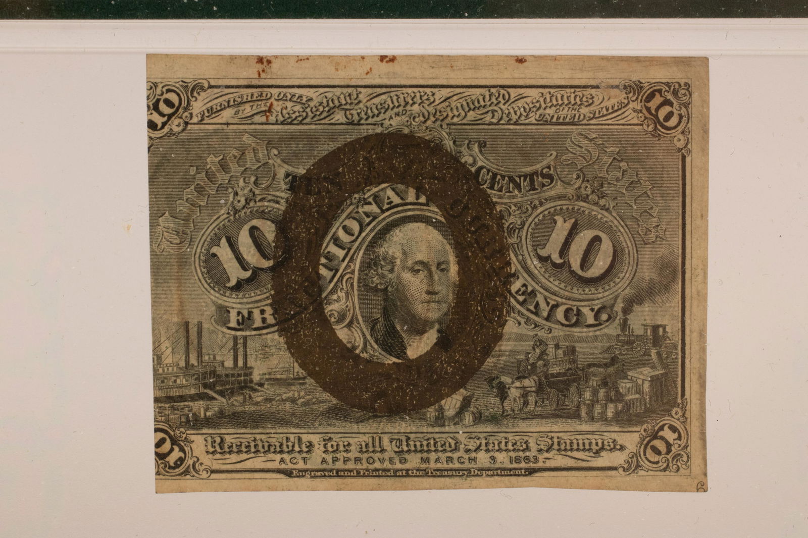 U.S CERT. .10C FRACTIONAL PAPER CURRENCY #50 BRONZE (1 of 5)