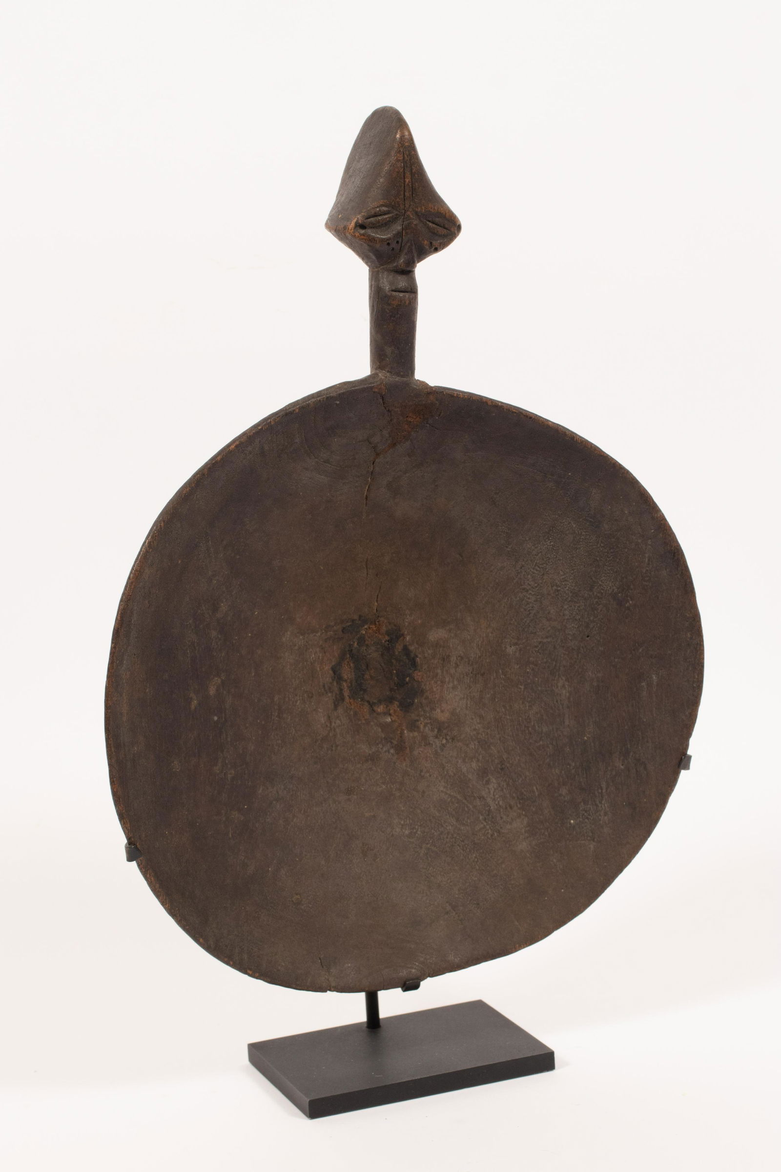 SONGYE, CONGO, AFRICAN, CARVED WOOD, BOWL H 4" W 16.25" (1 of 4)