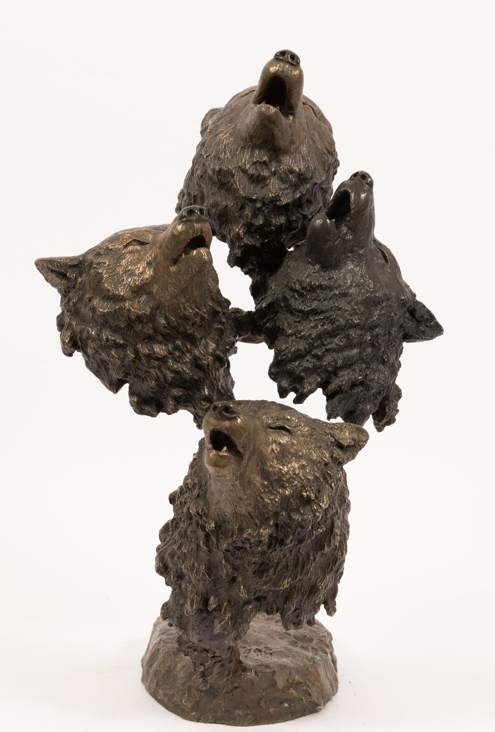 MARK HOPKINS (AMERICAN, 20/21ST C) BRONZE SCULPTURE, (1 of 6)