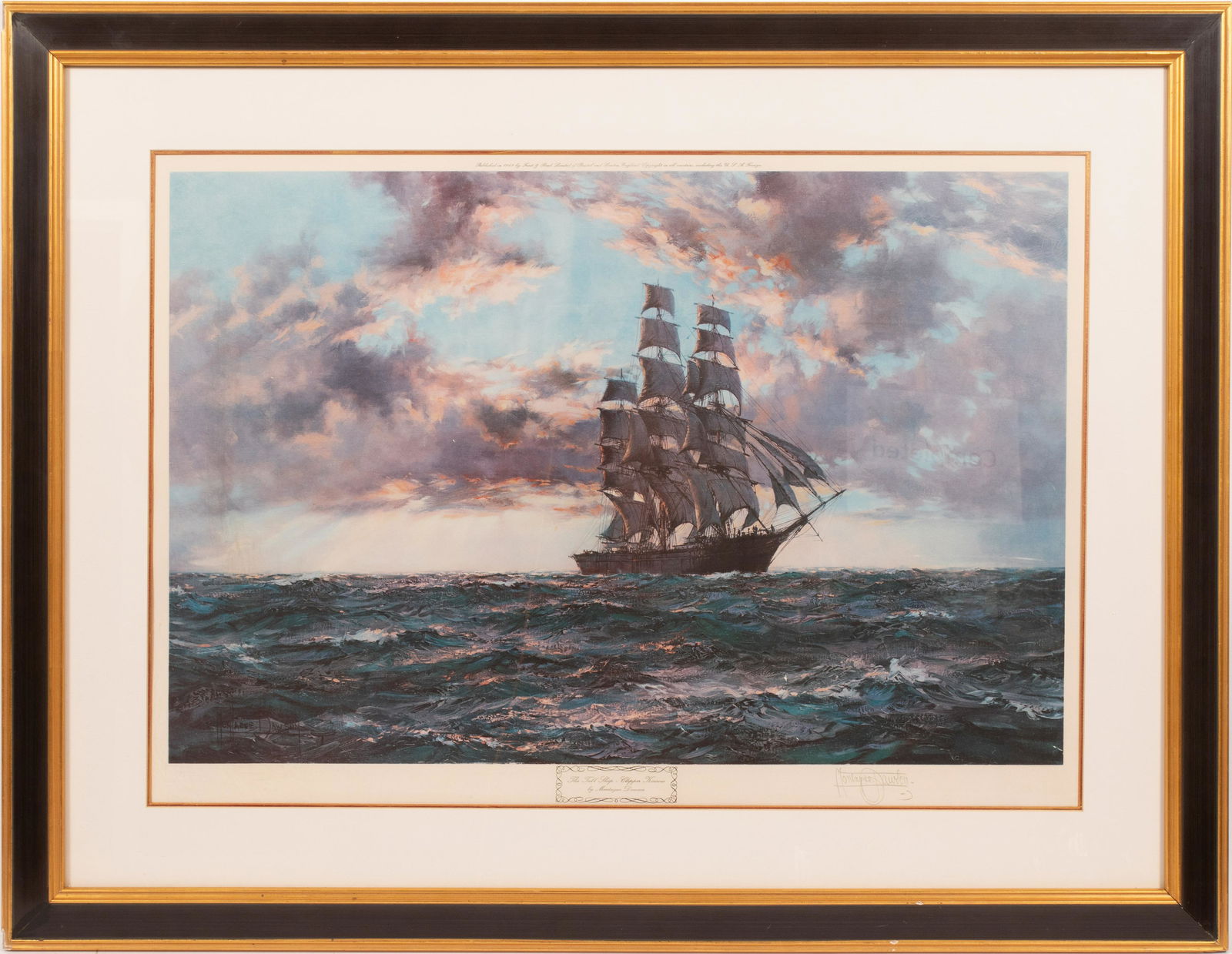 MONTAGUE DAWSON, FROST AND REED PRINT, 1969, 20" X 30", (1 of 8)