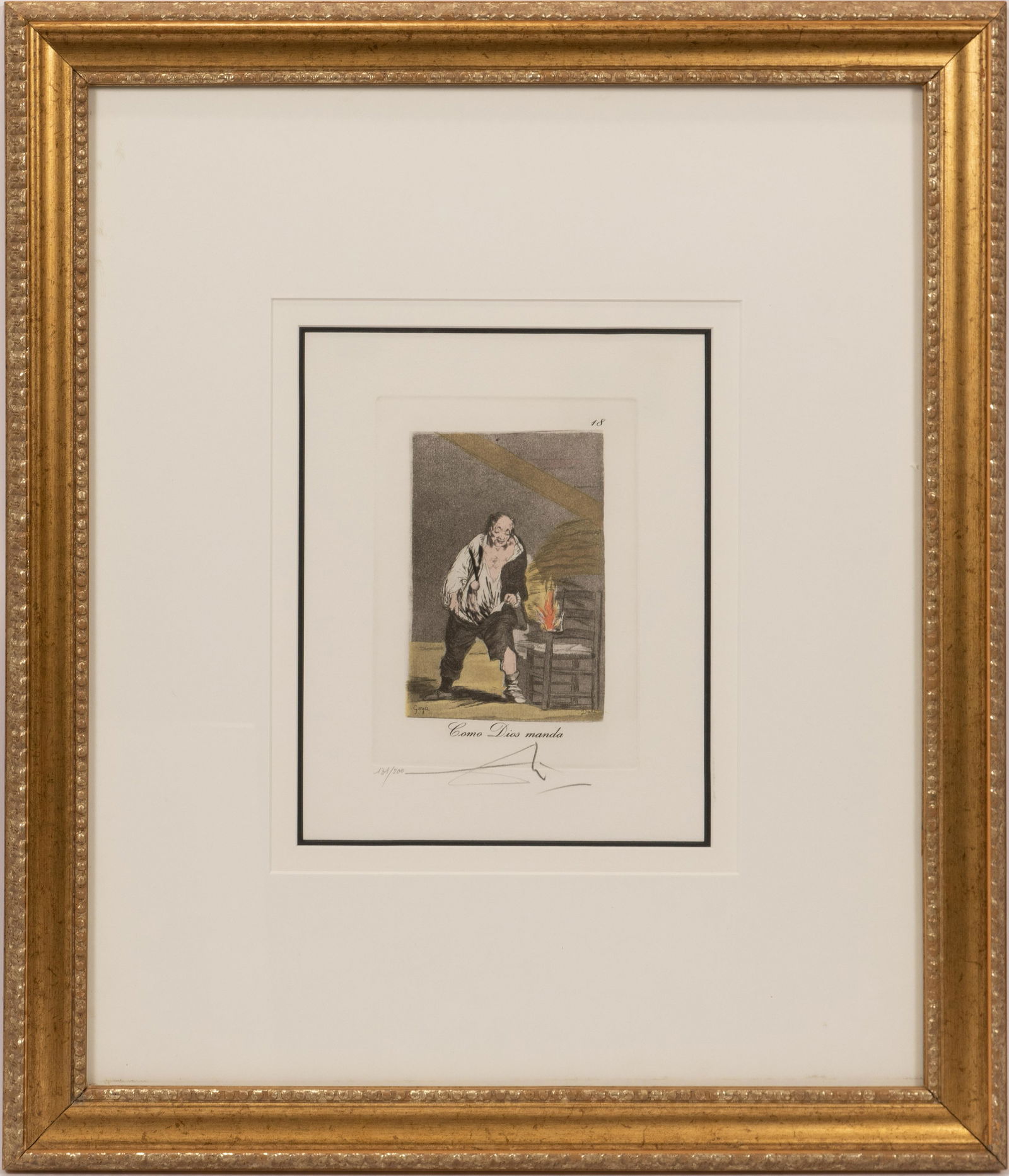 SALVADOR DALI, ETCHING #131/200 H 8.5" W 6.2" LES (1 of 8)