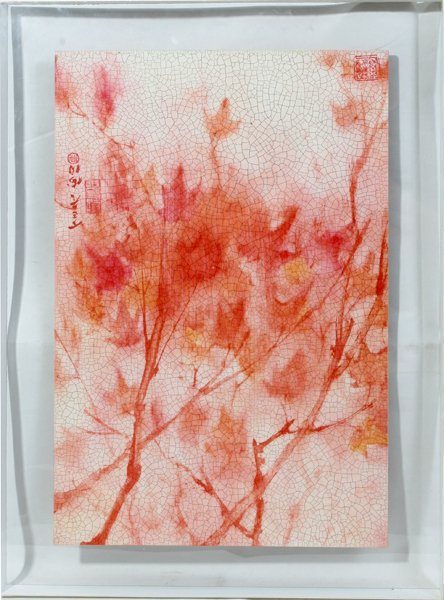 GREG COPELAND CHROMAGRAPH 31" X 23" TREE BRANCH: GREG COPELAND, CHROMAGRAPH, 31" X 23", TREE BRANCH:Image size 25 1/2" x 17 1/4", encased in acrylic, overall size H.31" x 23 1/8" x 1 5/8". Circa 1978. Greg Copeland, American, 20th century.