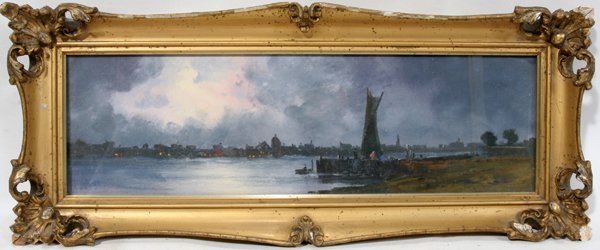 FRENCH SCHOOL PASTEL, MONOGRAMMED, LATE 19TH C