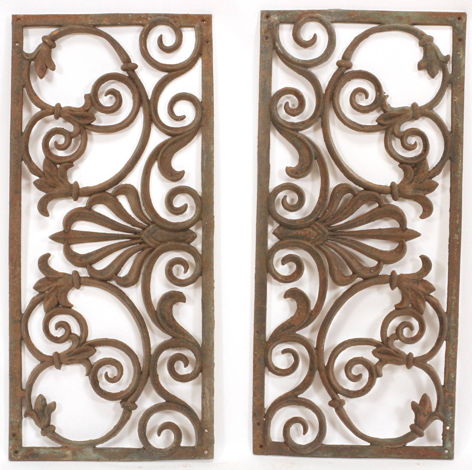 CAST IRON WALL GRATES C.1900 W 18" L 39.75" (1 of 3)