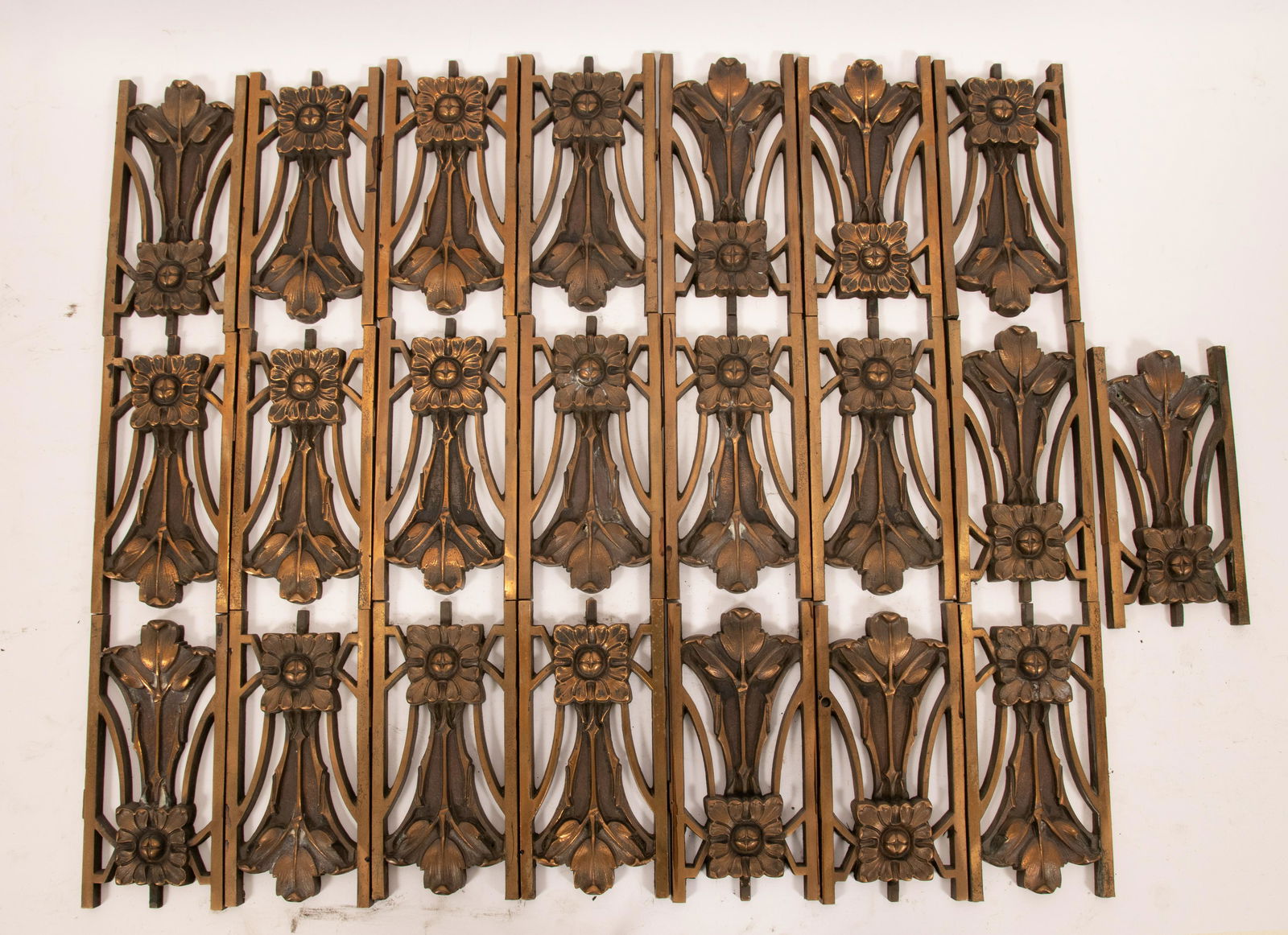 BRONZE WALL ORNAMENTS C.1900 GROUP OF TWENTY-TWO H (1 of 5)