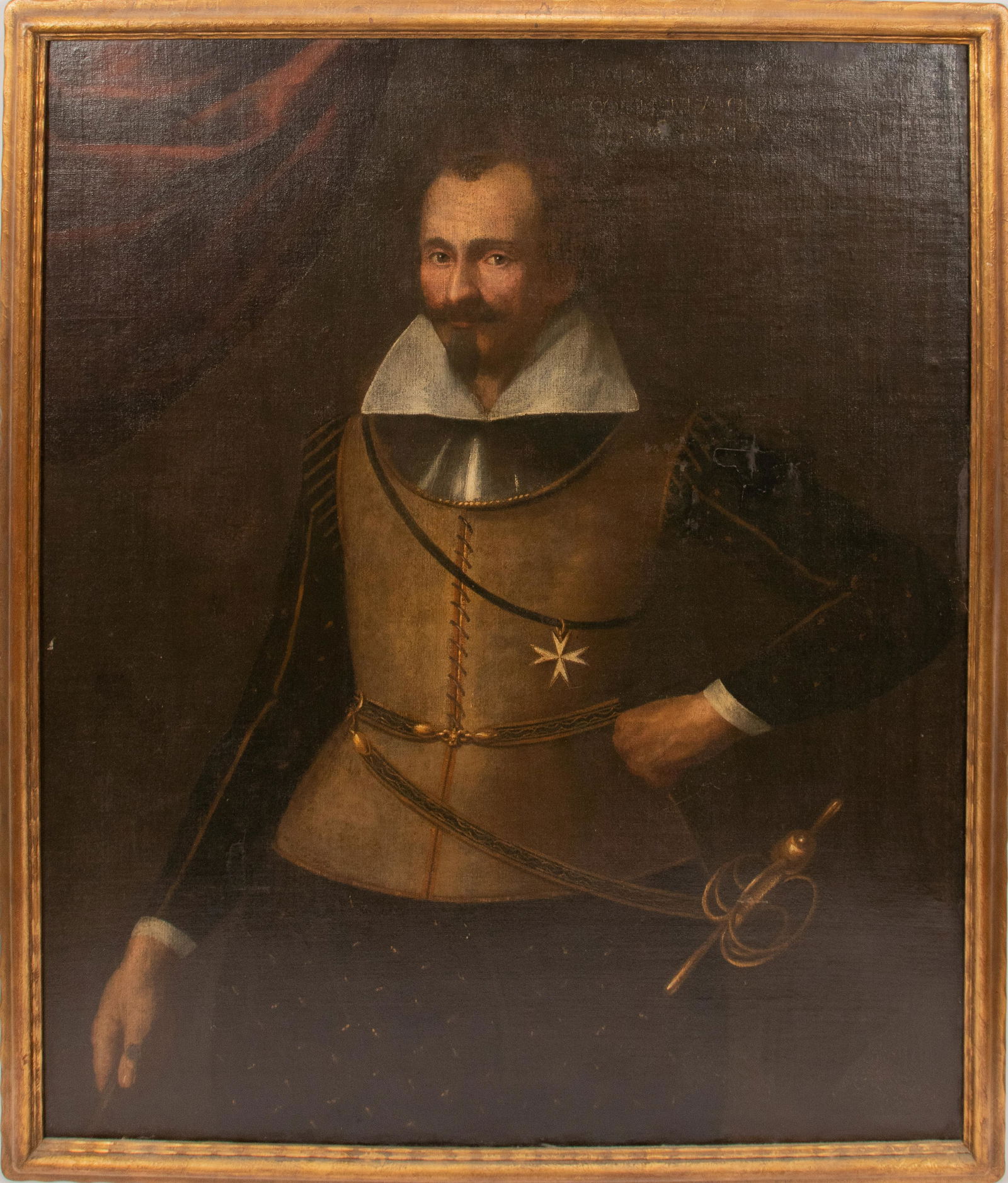 17TH/18TH C. MALTESE SCHOOL OIL ON CANVAS H 47" W (1 of 17)