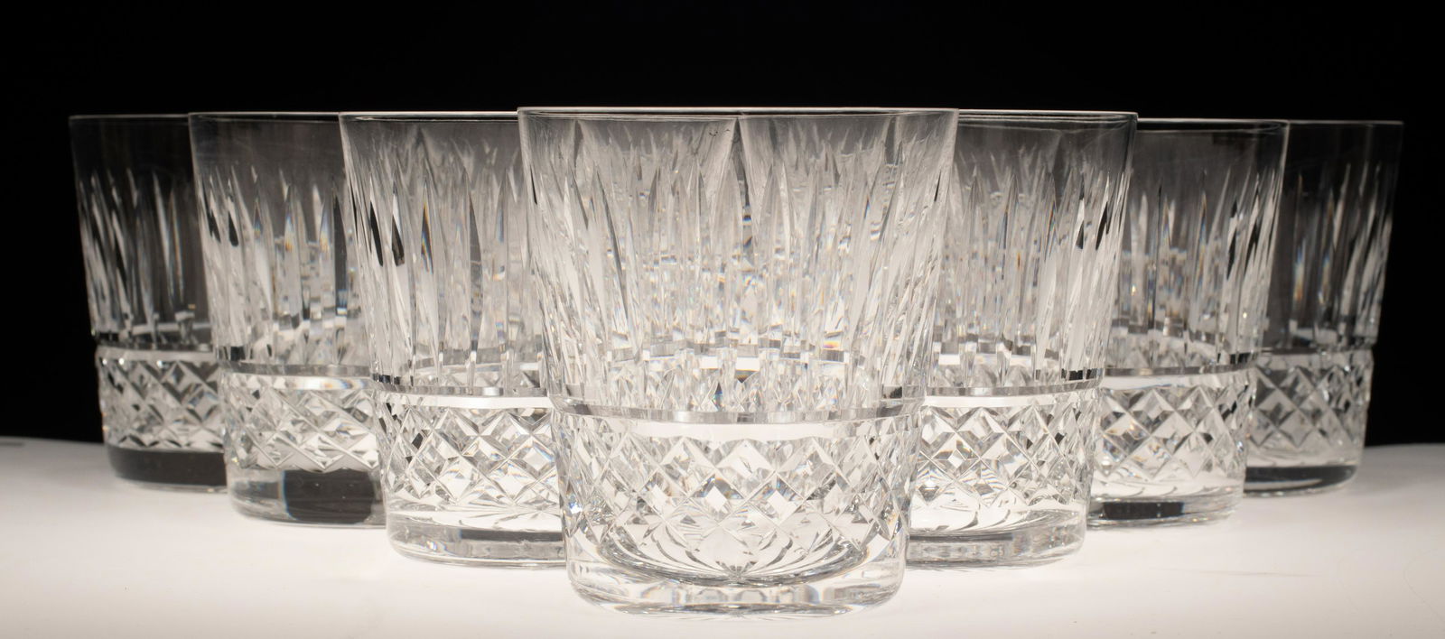WATERFORD 'TRAMORE' CRYSTAL TUMBLERS, 10 PCS, H 3.5", (1 of 7)