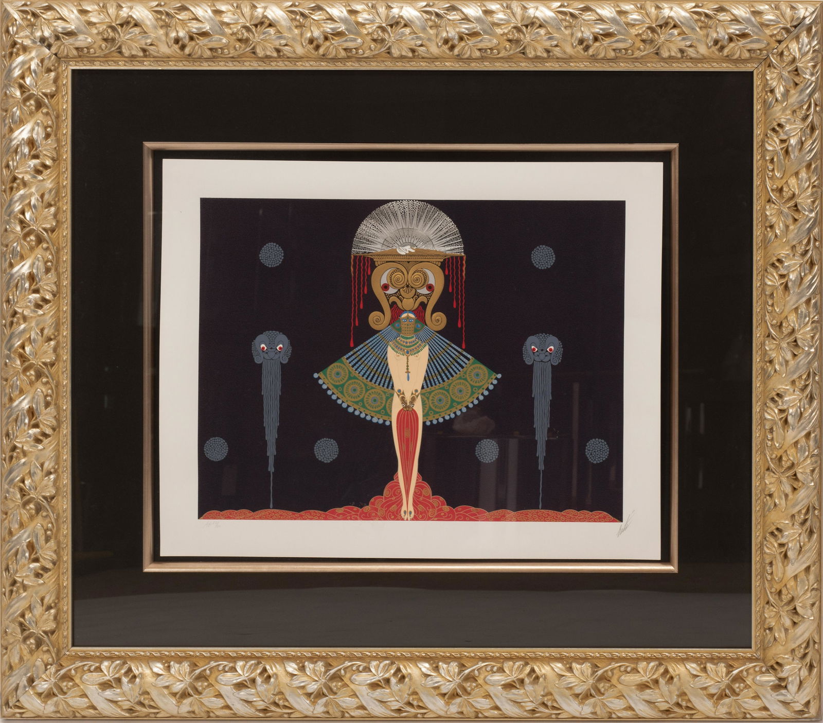 ERTE (RUSSIAN, 1892-1990) EMBOSSED PRINT ON PAPER, H (1 of 5)