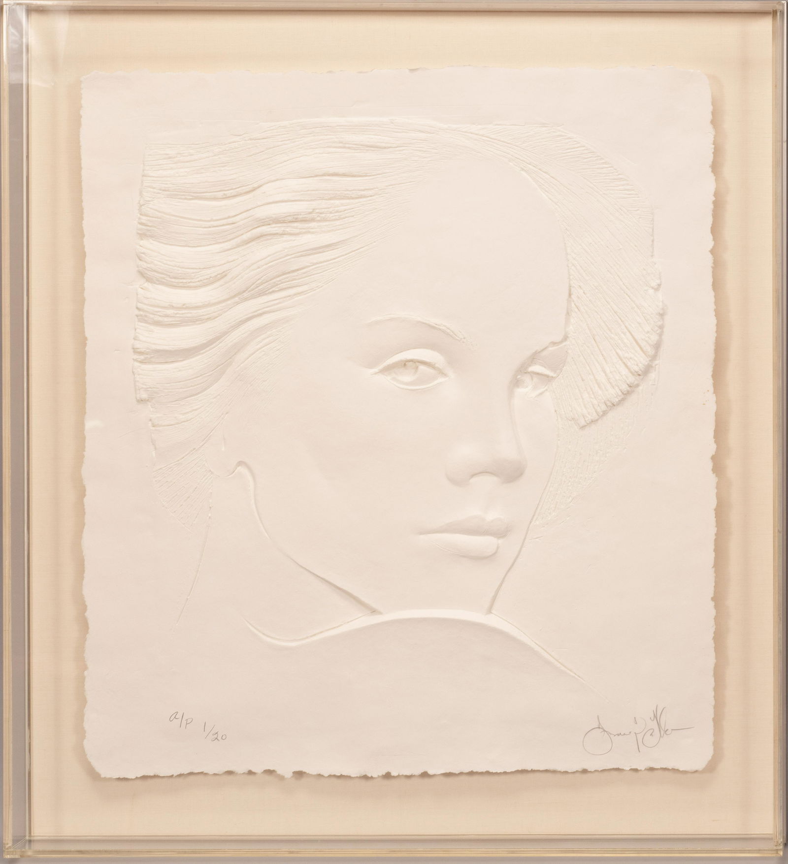 FRANK GALLO (AMERICAN, 1933-2019) CAST PAPER RELIEF, C. (1 of 5)