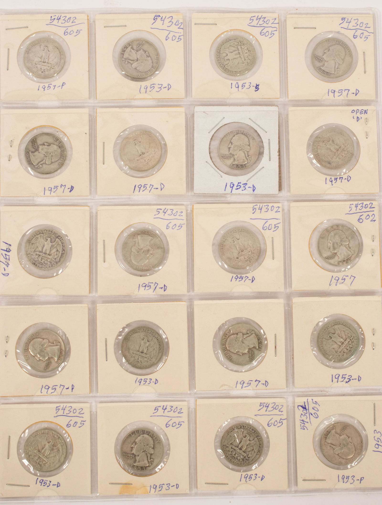 U.S. STERLING SILVER WASHINGTON QUARTERS WEIGHT 6.25 (1 of 3)