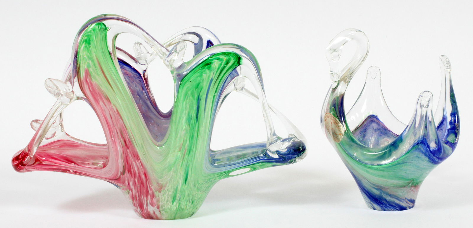 MURANO GLASS CANDY DISH & NAPKIN HOLDER, 2 PCS. (1 of 3)