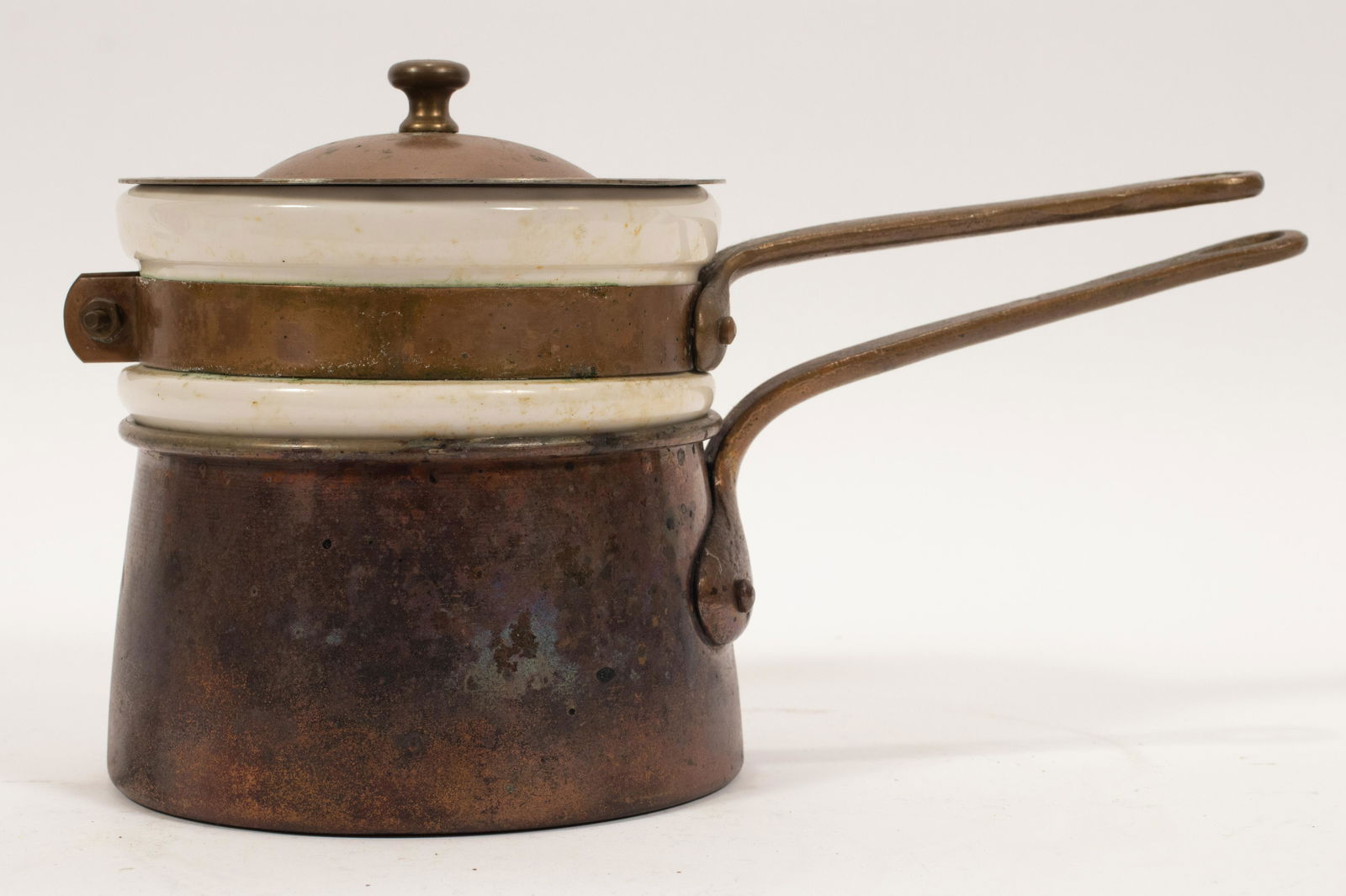 COPPER AND CERAMIC DOUBLE BOILER (1 of 5)