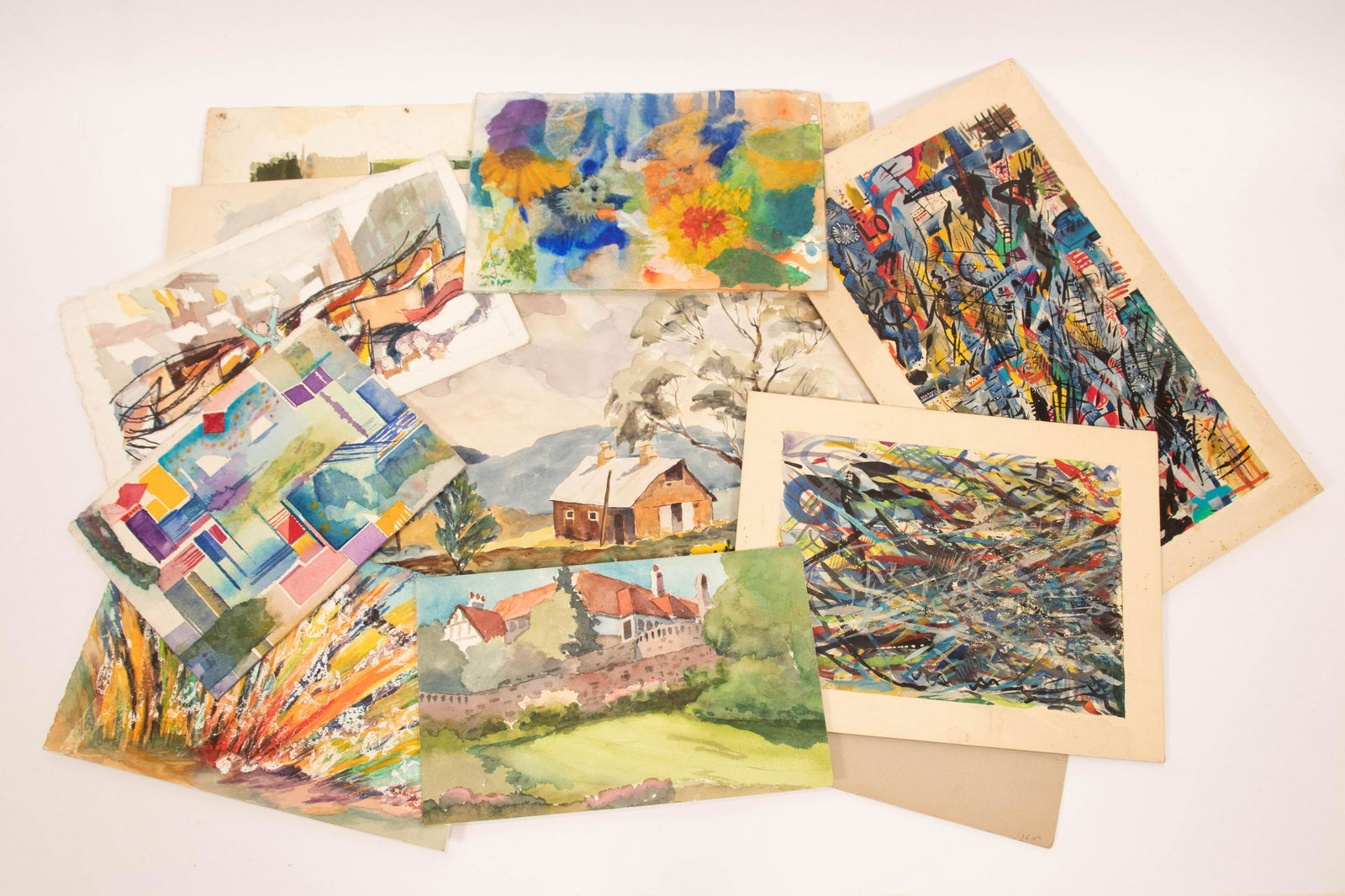 JOHN TABB (AMERICAN, 1923-2001) ASSORTED PAINTINGS (1 of 3)