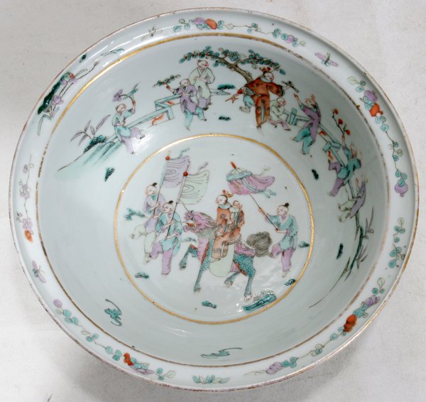 CHINESE PORCELAIN BOWL, C. 1860'S, H 3 1/2"
