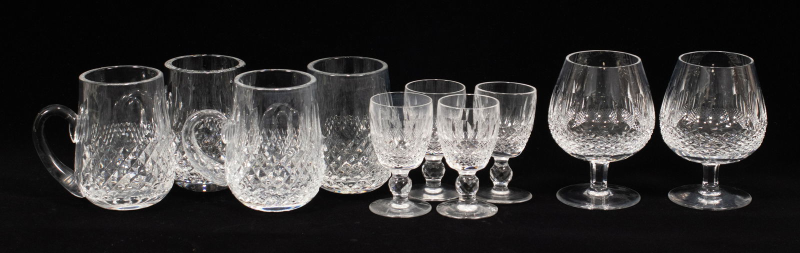 WATERFORD 'COLLEEN' CRYSTAL TANKARDS, CORDIALS & (1 of 7)